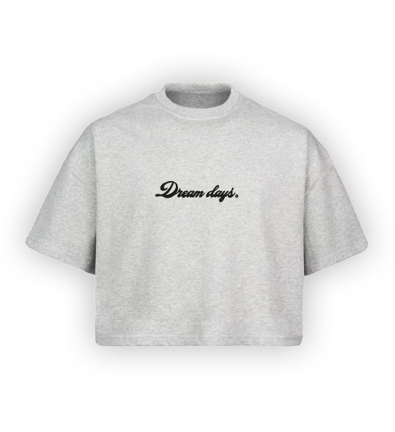 SWEET DREAMS GREY CROP TOP