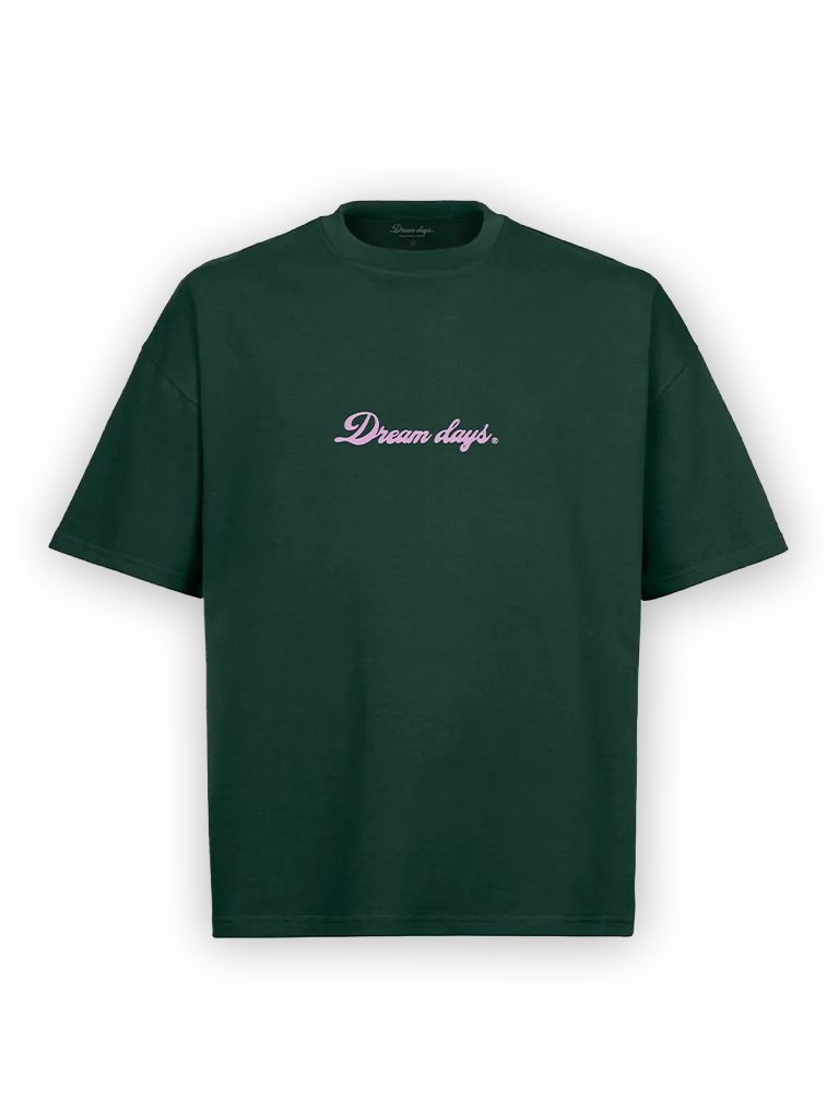 WAKE UP DARK GREEN TEE