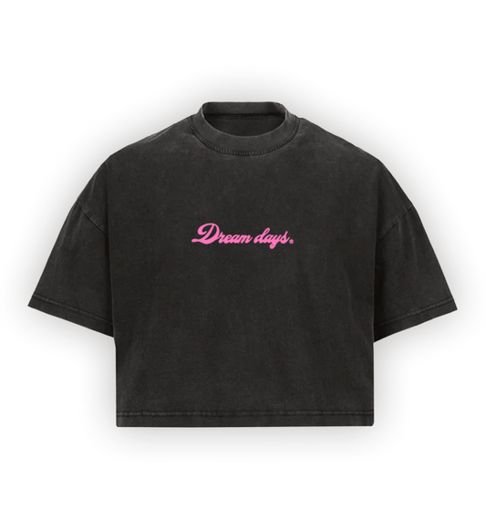 SWEET DREAMS BLACK CROP TOP