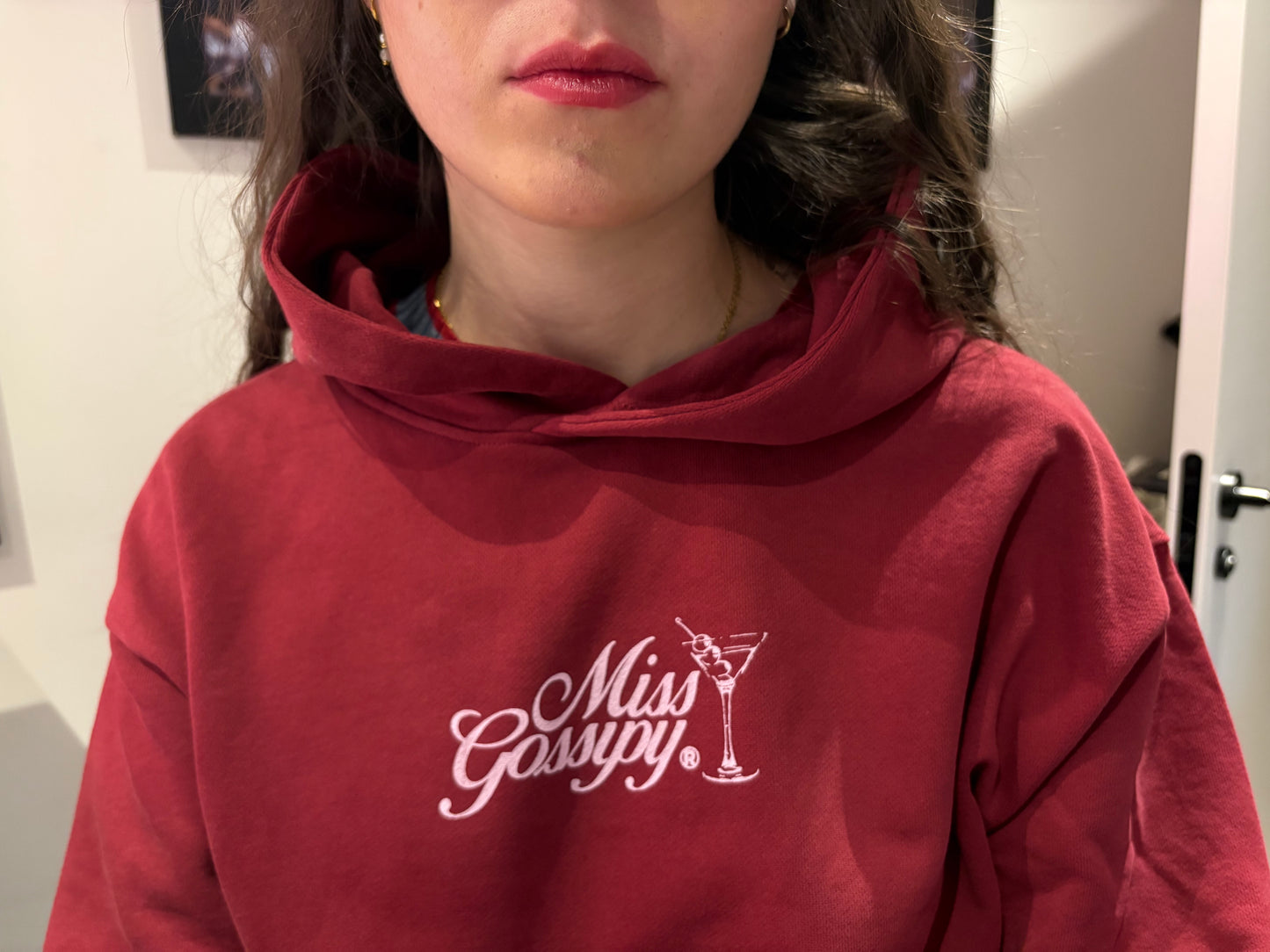 MISS GOSSIPY RED HOODIE