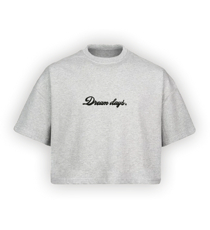 SWEET DREAMS GREY CROP TOP 