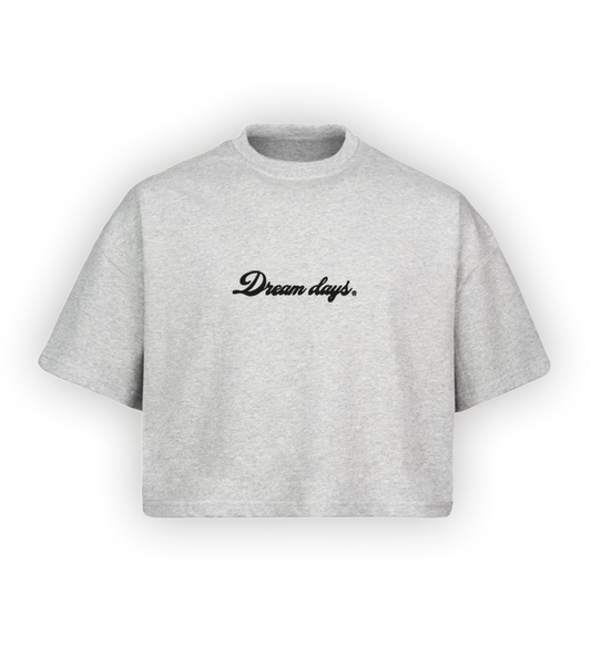 SWEET DREAMS GREY CROP TOP