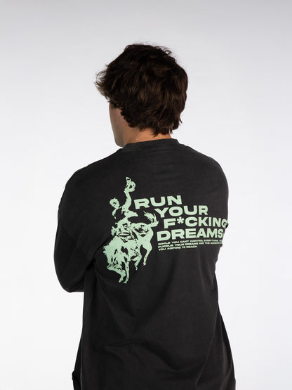 RUN YOUR FUCKING DREAMS MINT LONG SLEEVE 