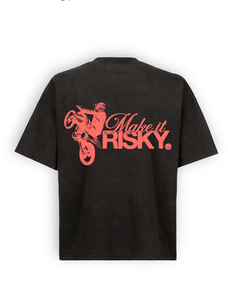 MAKE IT RISKY CORAL T-SHIRT 