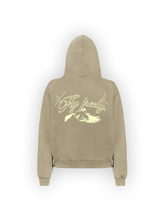 FLY FREELY VINTAGE DUNE HOODIE
