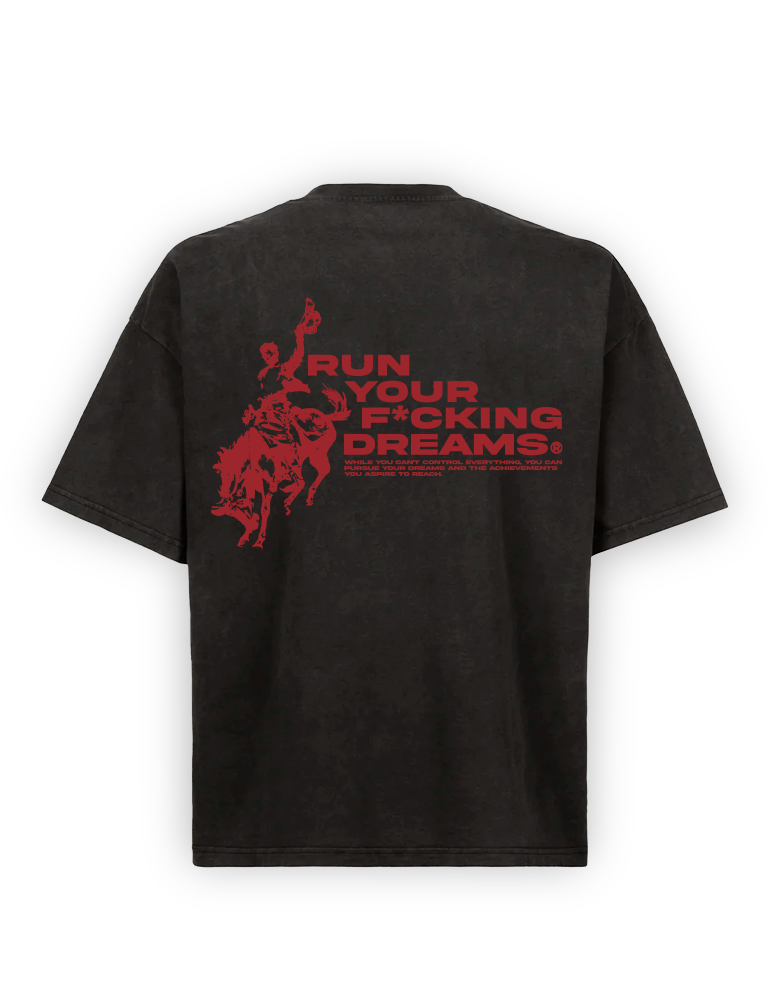 RUN YOUR F*CKING DREAMS RED TEE 