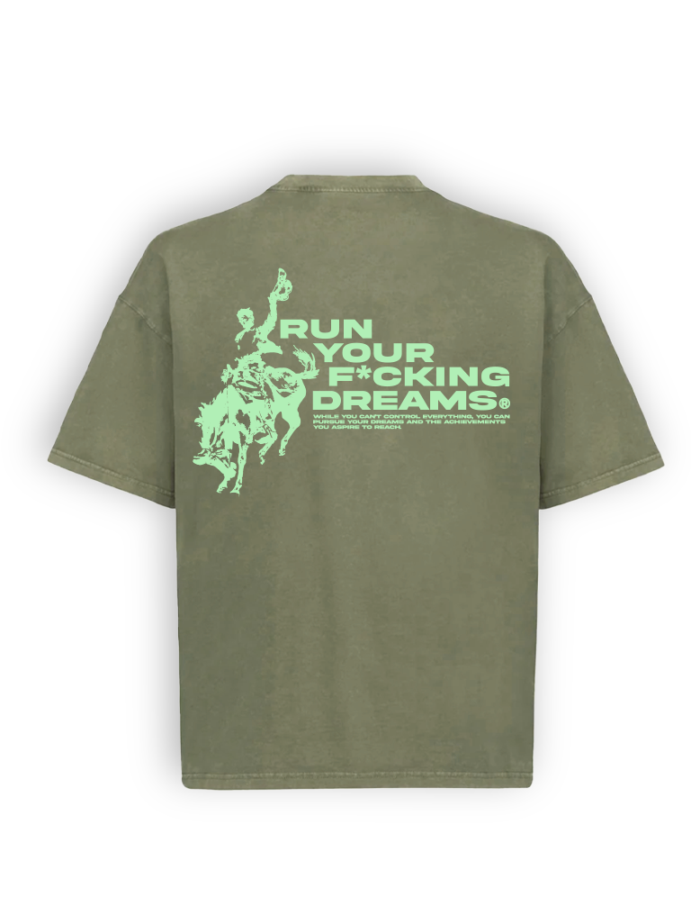 RUN YOUR F*CKING DREAMS MINT GREEN TEE