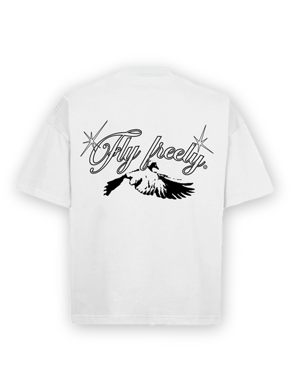 FLIEGEN SIE FREI WEISSES T-SHIRT