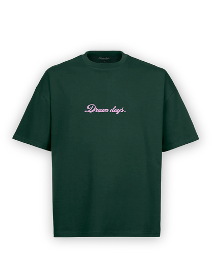 WAKE UP DARK GREEN TEE