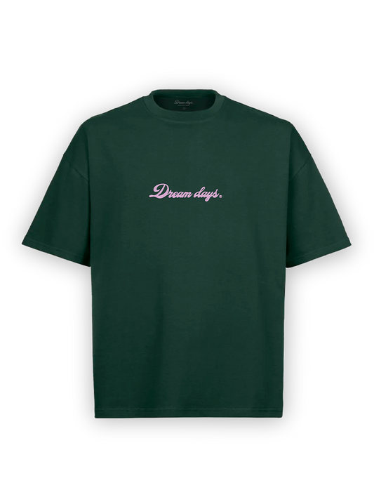 WAKE UP DARK GREEN TEE