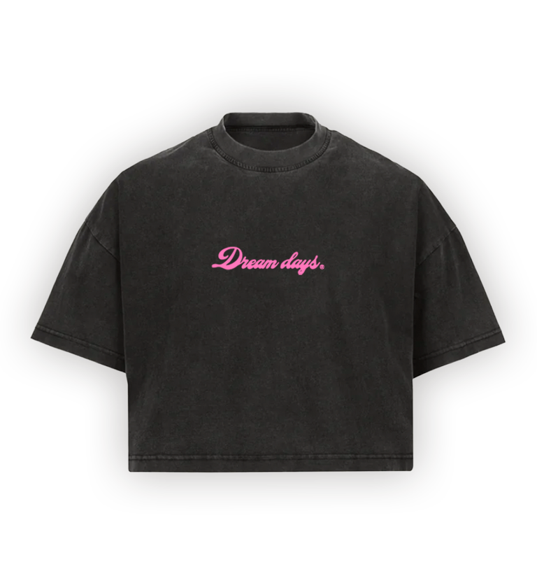 SWEET DREAMS BLACK CROP TOP 