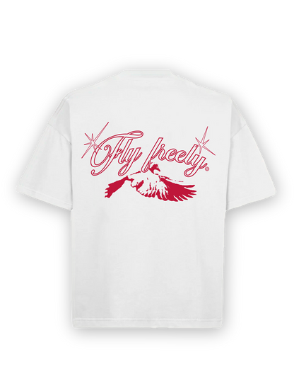 FLIEGEN SIE FREI WEISSES T-SHIRT
