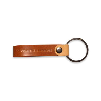 Leather keychain